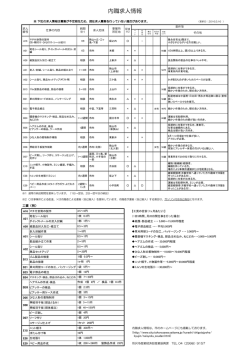 内職求人情報 - 所沢市ホームページ