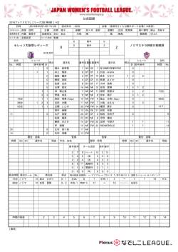 公式記録 - なでしこリーグ