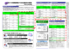 市の資産と負債の状況（連結ベース）