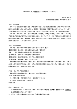 プログラム詳細説明書 - 国立大学法人山梨大学大学教育センター