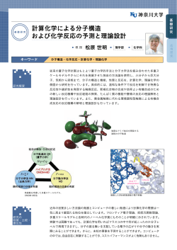 計算化学による分子構造 および化学反応の予測と理論設計