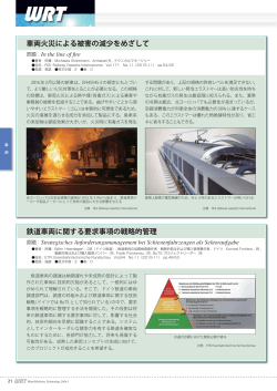 車両火災による被害の減少をめざして 鉄道車両に関する要求事項の戦略
