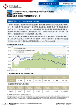 （毎月決算型）【愛称：豪州力】 運用状況と投資環境について
