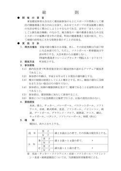 東伯郡民体育大会総則.