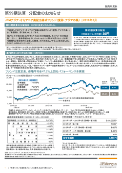 「JPMアジア・オセアニア高配当株式ファンド（愛称：アジアの風）」第59期
