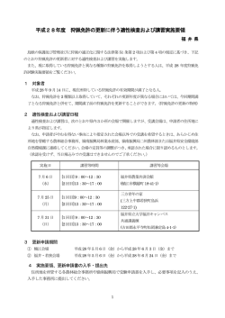H28狩猟免許更新実施要領（PDF形式 308キロバイト）