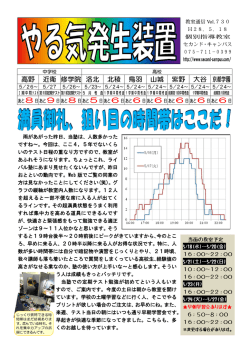 Vol.730 (H28/05/18) 満員御礼、狙い目の時間帯はここだ！