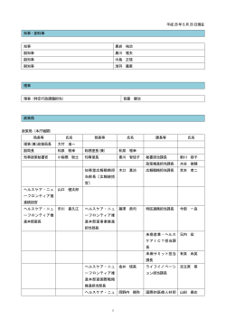 平成 28年5月 20日現在 知事 黒岩 祐治 副知事 黒川 雅夫 副知事 中島