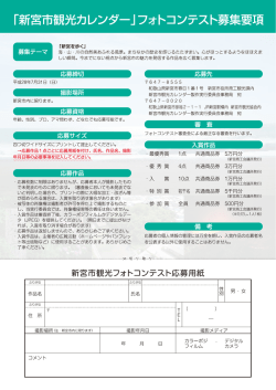 フォトコンテスト チラシ裏