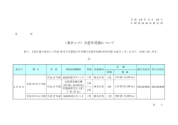 （東京コメ）合意早受渡について