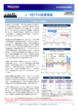 [J-REITの投資環境]J-REITの市場動向（PDF/854KB）