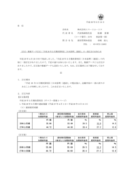 平成28年3月期決算短信〔日本基準〕（連結）