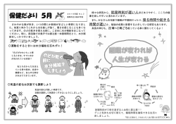 保健だより 5月