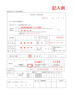 記入例 - 瑞穂市