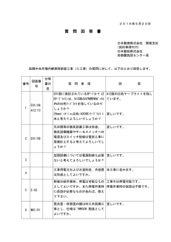 質問回答書 - 日本郵政