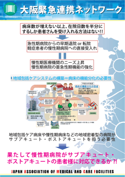 果たして慢性期病院がサブアキュート・ ポストアキュートの患者様に対応
