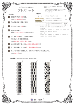 ブレスレット制作の流れが解ります