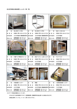 紀北町補助対象耐震シェルター等一覧