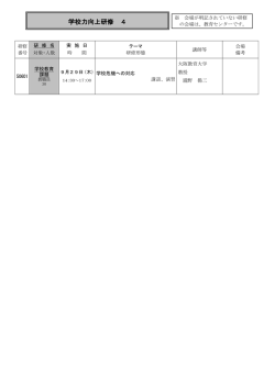 学校力向上研修 4