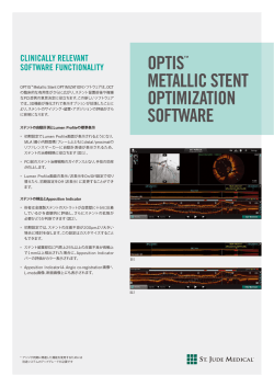 OPTIS™ Metallic Stent Optimization Softwareカタログ
