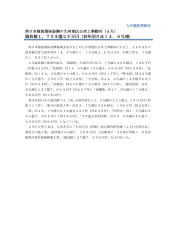 請負額1，798億2千万円（前年同月比14．6％増）