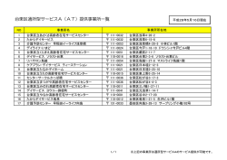 （平成28年5月16日現在）台東区通所型サービスA提供事業所一覧（PDF