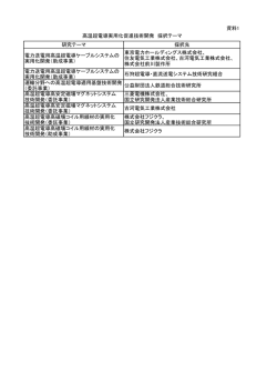 資料1 採択テーマ