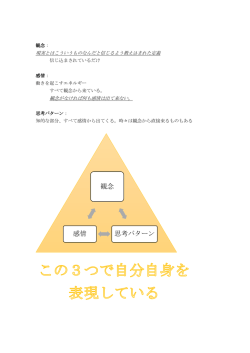 観念 思考パターン 感情 - livedoor Blog