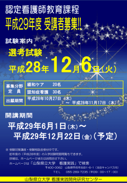 H29年度 募集チラシ