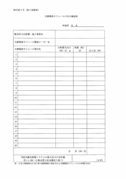 様式第3号(モジュール出力確認表)（PDF：31KB）