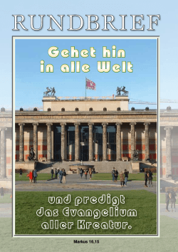 Rundbrief - Evangelische Berliner Schriften