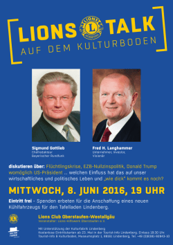 lions talk - LIONS Club Oberstaufen