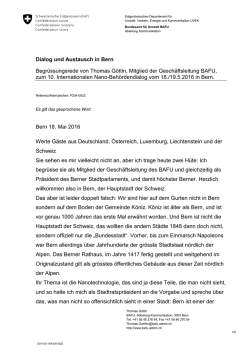 Dialog und Austausch in Bern
