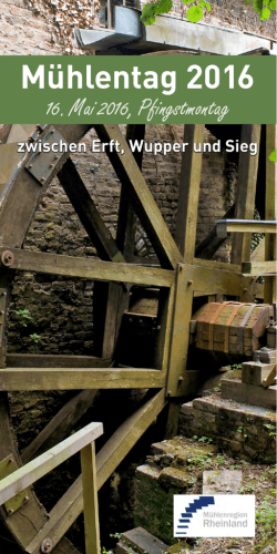 Deutschen Mühlentag - Rheinisch