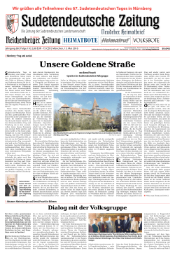 Reicenberger Zeitung - Sudetendeutsche Landsmannschaft