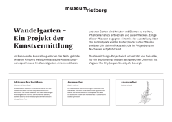 Etikettensammlung des Wandelgartens als PDF
