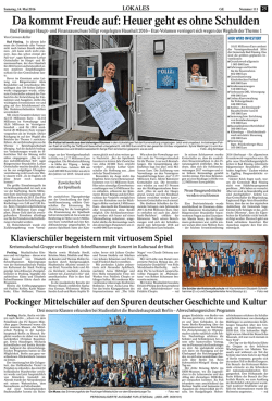 Da kommt Freude auf: Heuer geht es ohne Schulden