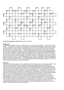 Das Kreuzworträtsel als PDF