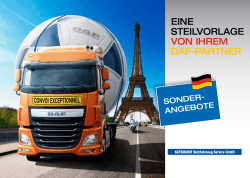 EINE STEILVORLAGE VON IHREM DAF