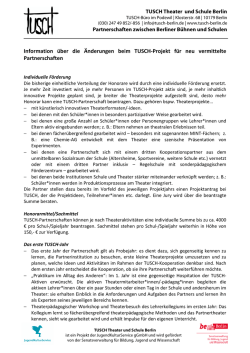 Informationen! - Tusch Berlin