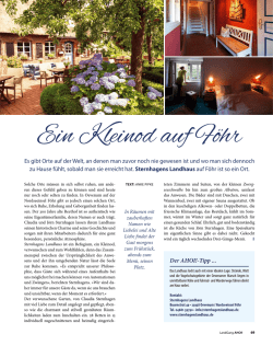 Ein Kleinod auf F&ouml;hr - Sternhagens Landhaus