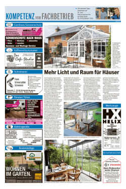 Licht und Raum für Häuser