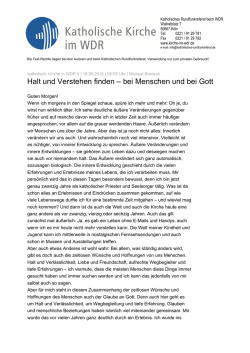 Halt und Verstehen finden &ndash; bei Menschen und bei Gott