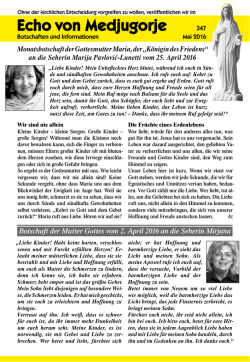 Echo von Medjugorje