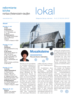 Mosaiksteine - Reformierte Kirche Rorbas–Freienstein–Teufen