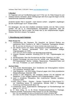 Literatur, 6S. - theologieunterricht.de