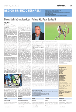 Juni 2016 - Kirchgemeinde Brienz