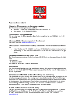 Dorfzeitung Ausgabe Mai 2016