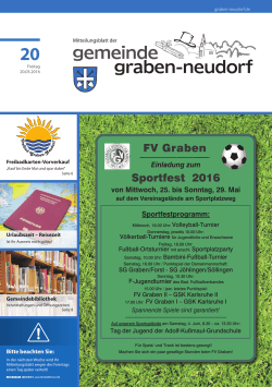 FV Graben Sportfest 2016