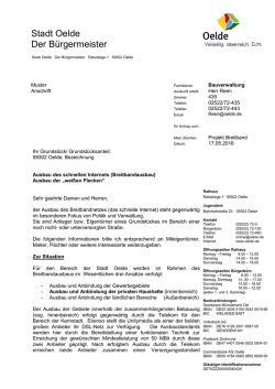 Stadt Oelde Der Bürgermeister